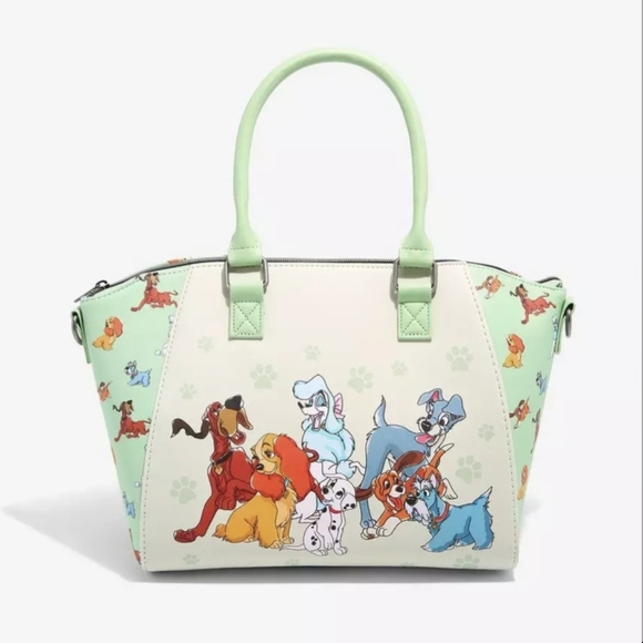 Loungefly Handbags - NWT Loungefly Disney Dogs Green Satchel